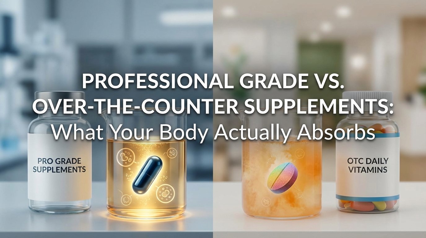 Professional Grade vs. Over-the-Counter Supplements: What Your Body Actually Absorbs
